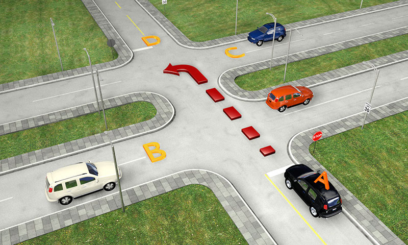 How we teach driving with intersections